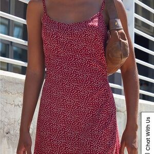 John Galt Red Floral Mini Dress